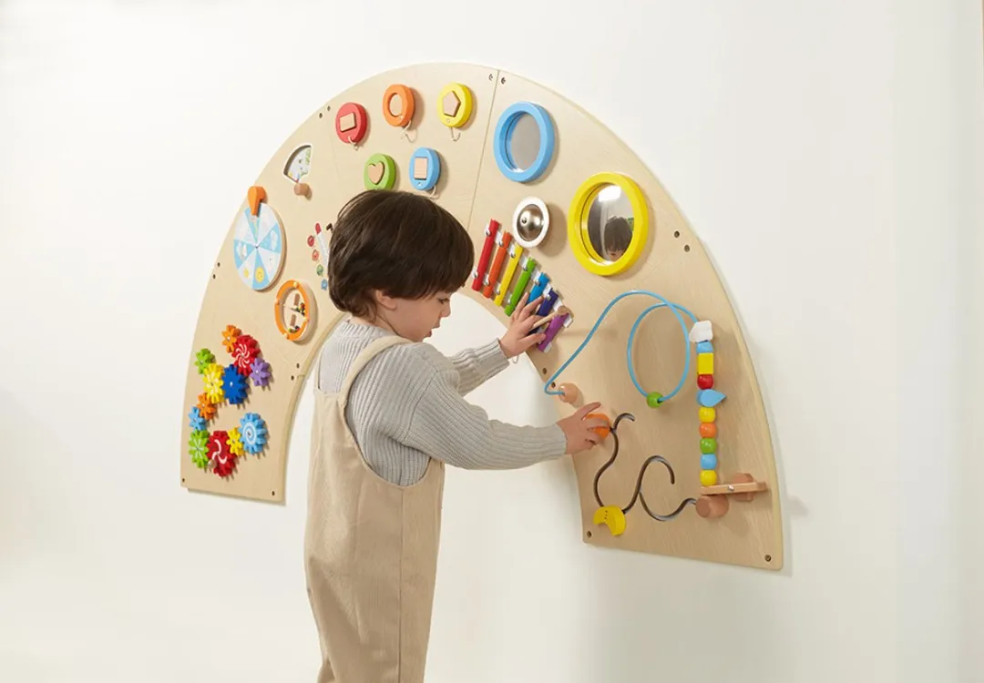 Vigatoys Wandspeelbord Cirkelboog 162cm Naturel