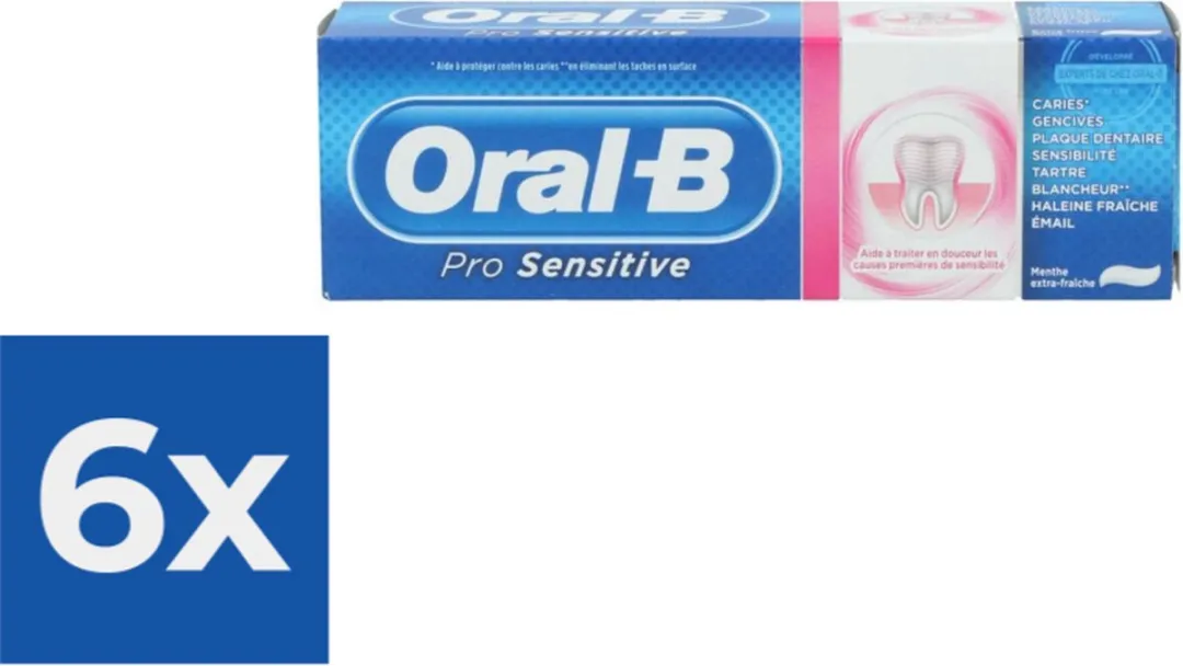 Oral-B Pro-Sensitive Tandpasta - 6 x 75ml