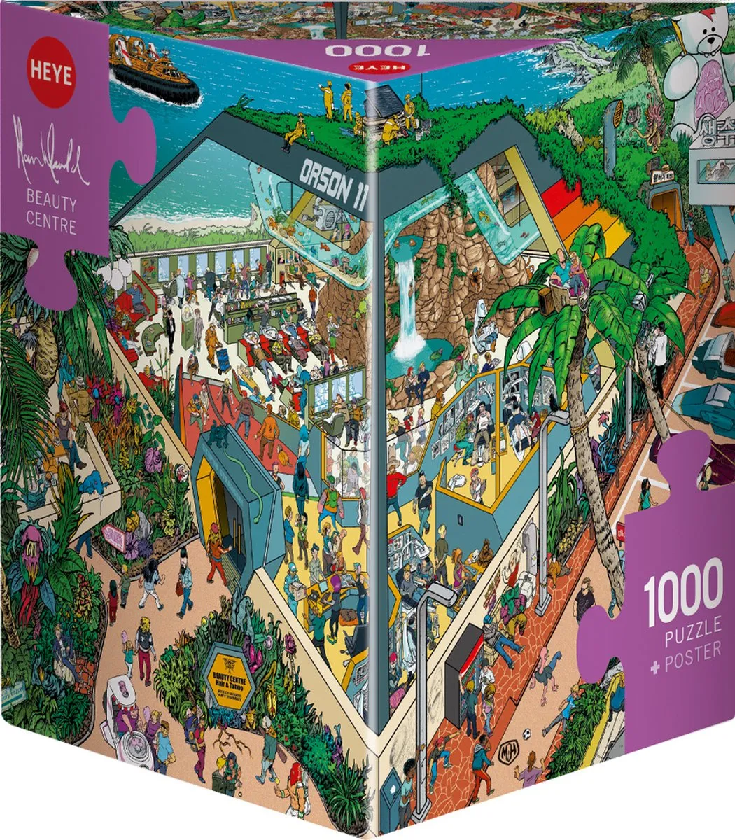 Heye Beauty Centre Puzzel 1000 Stuks - Multicolor