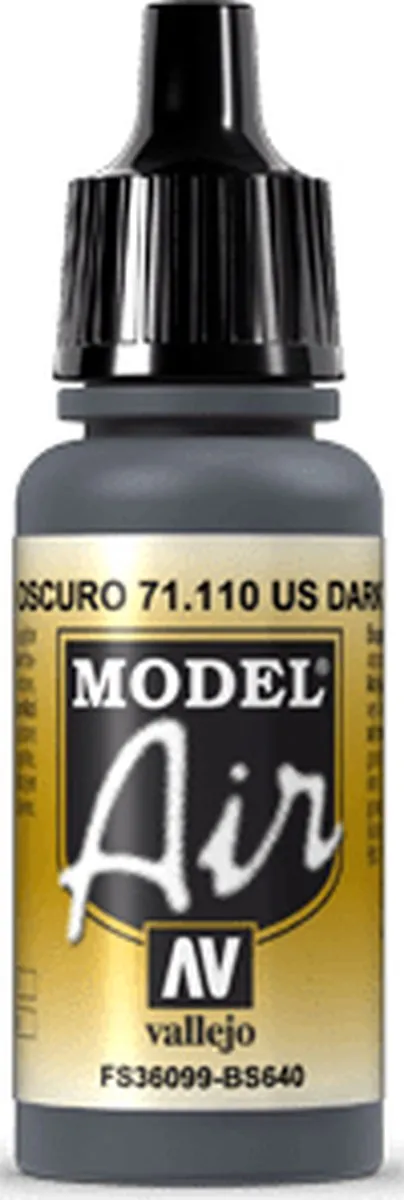 Vallejo Model Air Dark Grey Acrylverf 17ml
