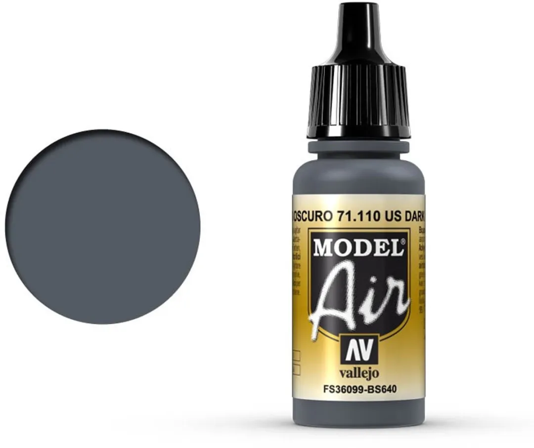 Vallejo Model Air Dark Grey Acrylverf 17ml