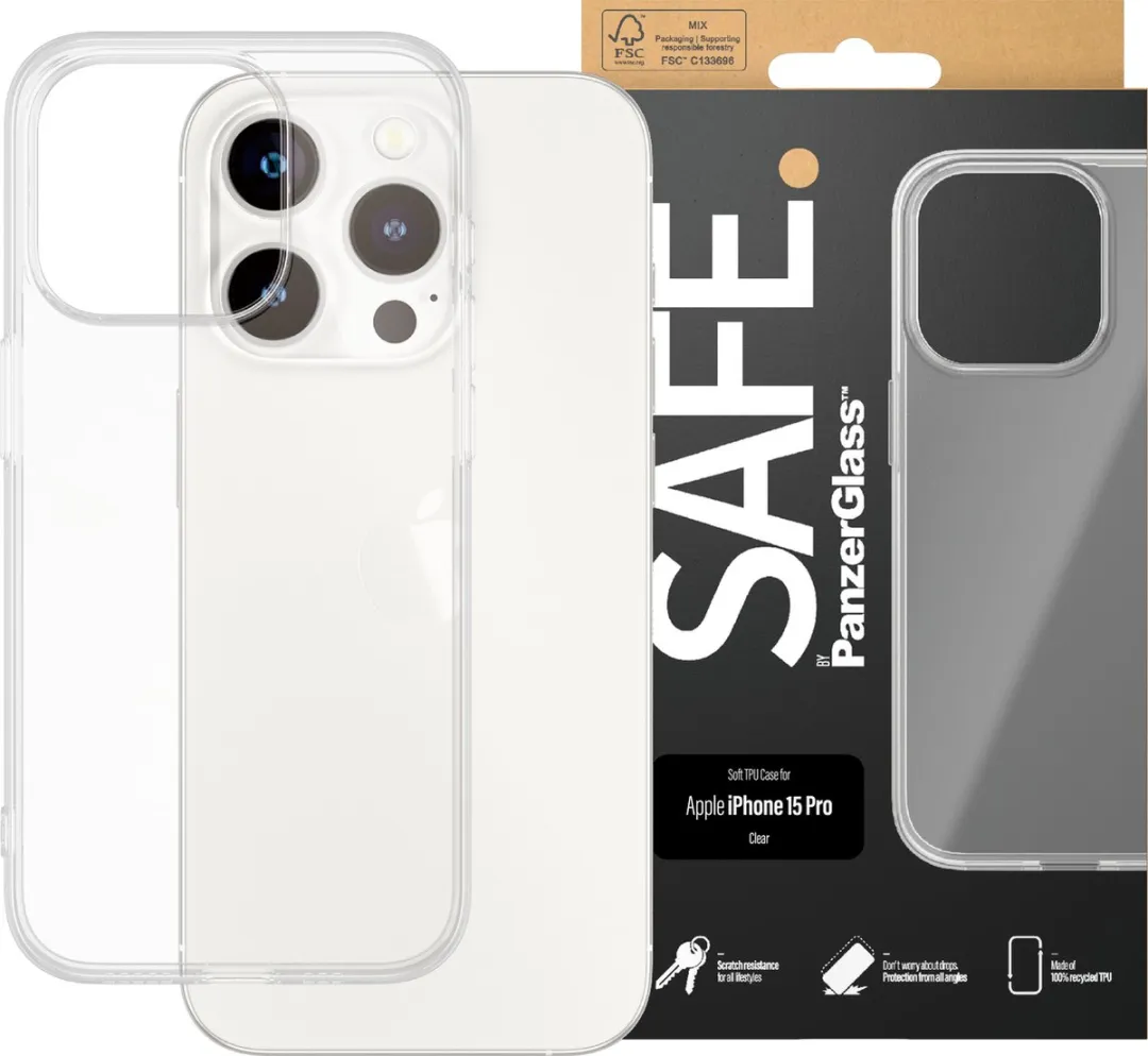 PanzerGlass Funda SEGURA PG-SAFE95539 iPhone 15 Pro - Transparant - afbeelding 3 van 6