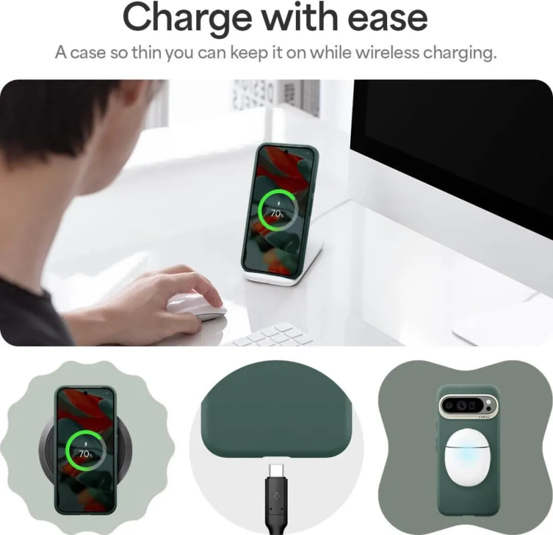 Spigen Cyrill Ultra Color Hoesje Google Pixel 9/9 Pro - Groen - ACS07715 - afbeelding 6 van 6