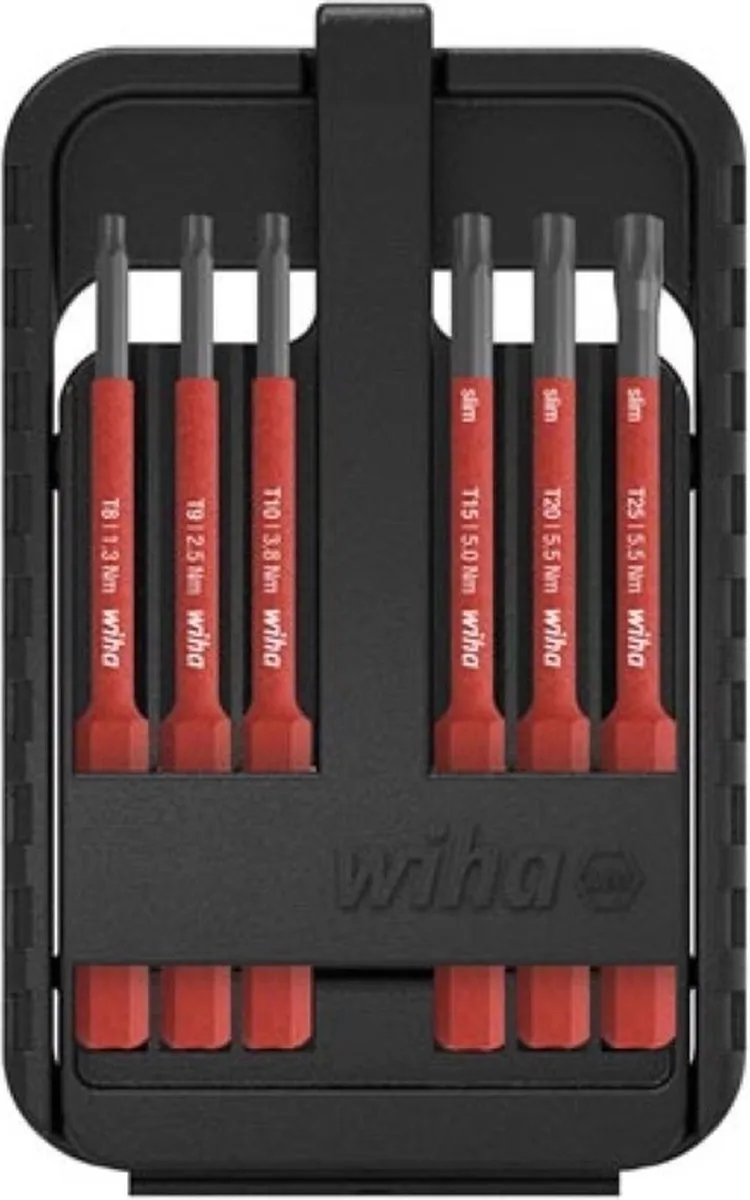 Wiha slimBit electric TORX T8-T25 Bitset 7-delig SB2831B501