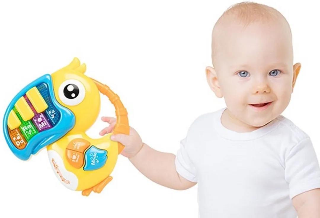 Toi-Toys Little Stars Baby Piano Toekan - Licht & Geluid - Multicolor