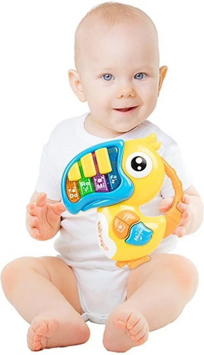 Toi-Toys Little Stars Baby Piano Toekan - Licht & Geluid - Multicolor