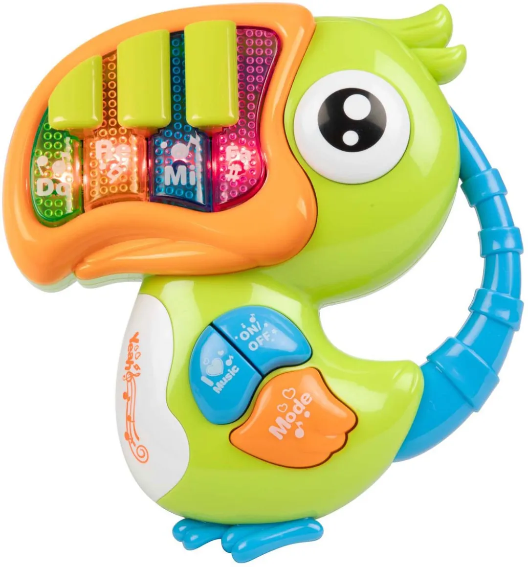 Toi-Toys Little Stars Baby Piano Toekan - Licht & Geluid - Multicolor