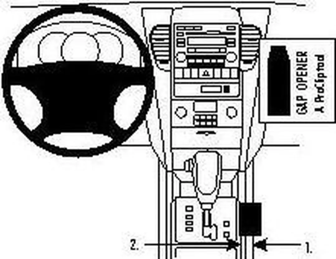 Brodit ProClip 834076 Kia Sorento 2008-2009 Consolehouder