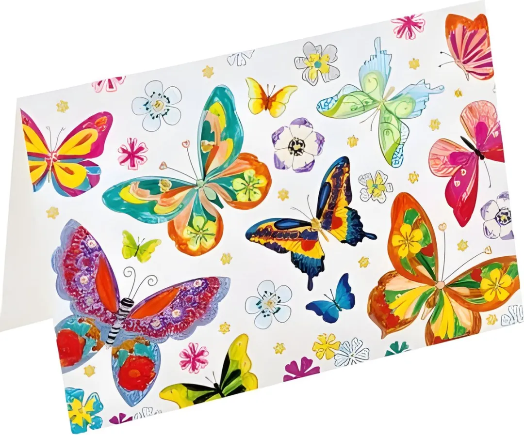 Folia Luchtdans Kleurkaarten Multicolor - 4 Stuks A4