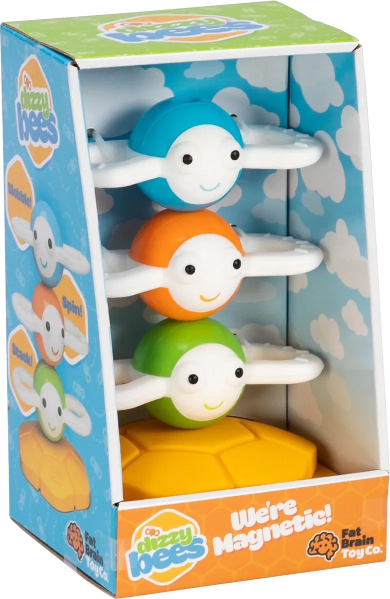 Dizzy Beez - Magnetische Bijtringen en Stapelspeelgoed voor Baby’s - Educatief, Sensorisch en Kleurrijk Speelplezier - Vanaf 10 Maanden