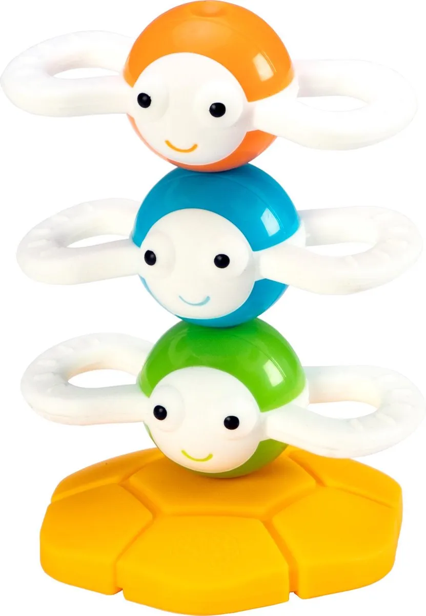Fat Brain Toys Dizzy Beez Magnetische Bijtringen - Multikleur - afbeelding 6 van 6