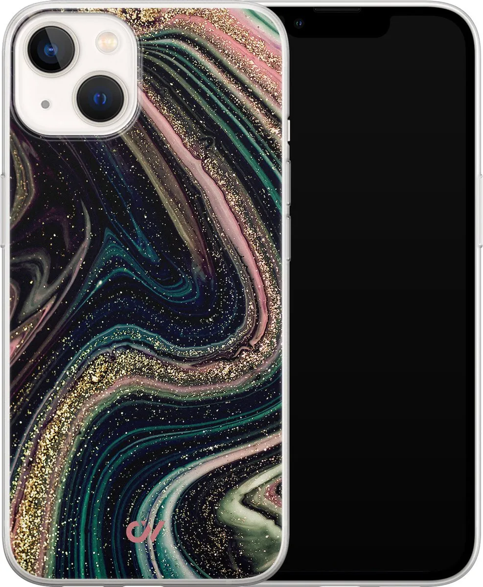 Casevibes iPhone 13 Hoesje Marble Twilight - Multi