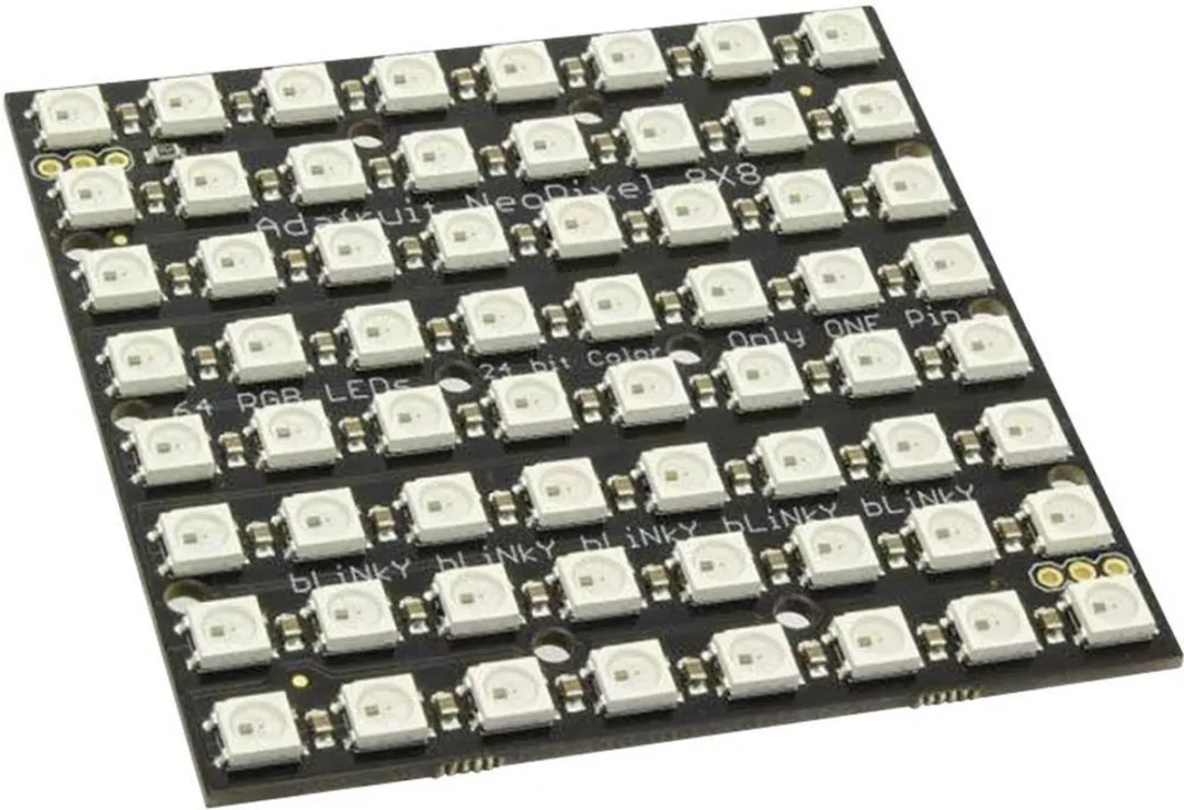 Adafruit NeoPixel NeoMatrix 8x8 Ontwikkelingsbord