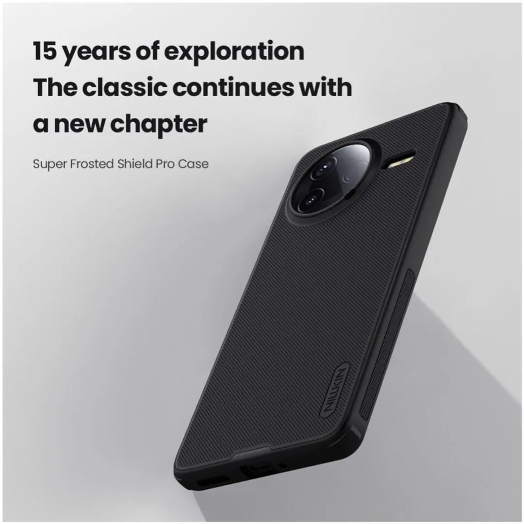 Nillkin Super Frosted Shield Hoesje Xiaomi Poco F7 Pro - Zwart