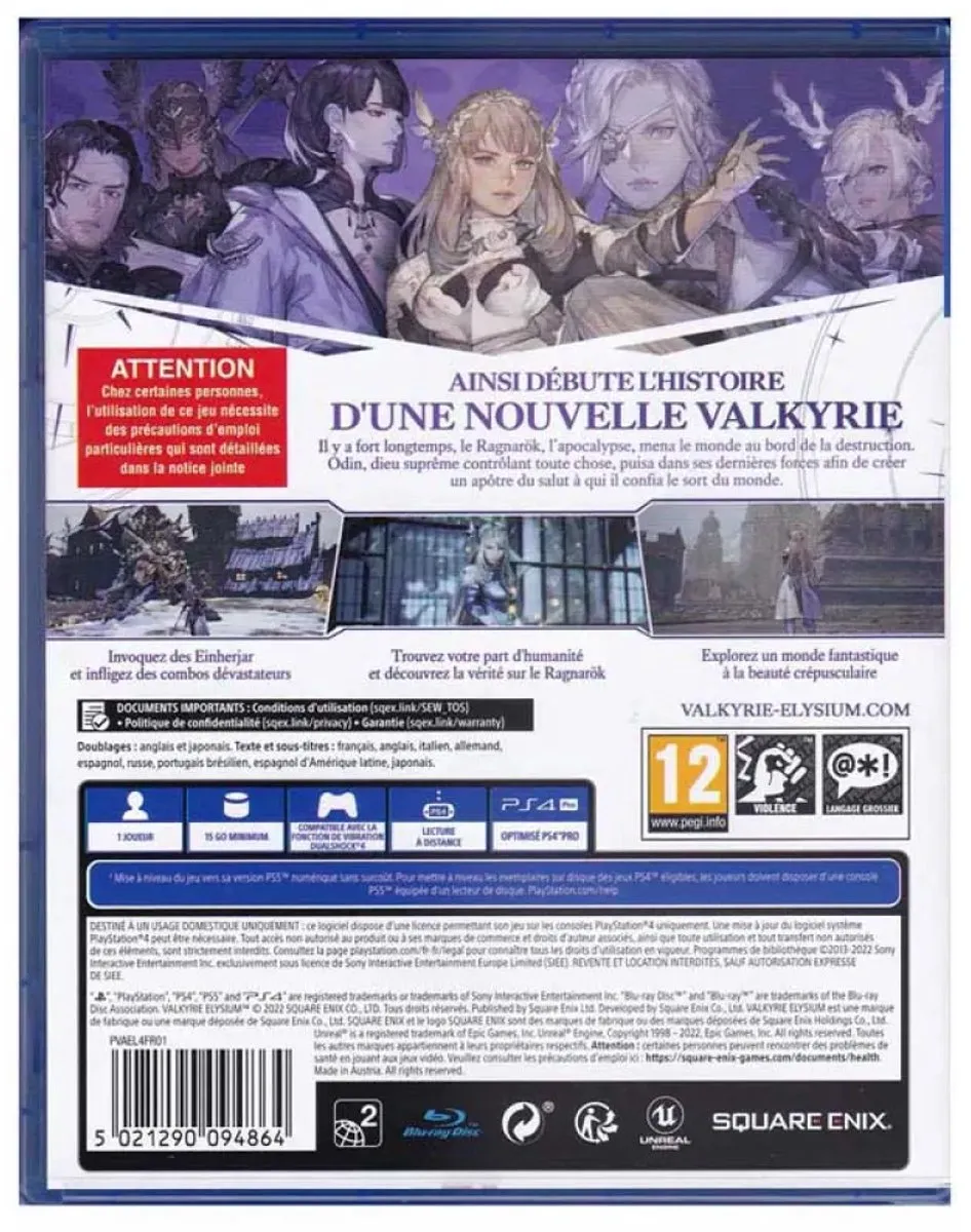 Square Enix Valkyrie Elysium PlayStation 4