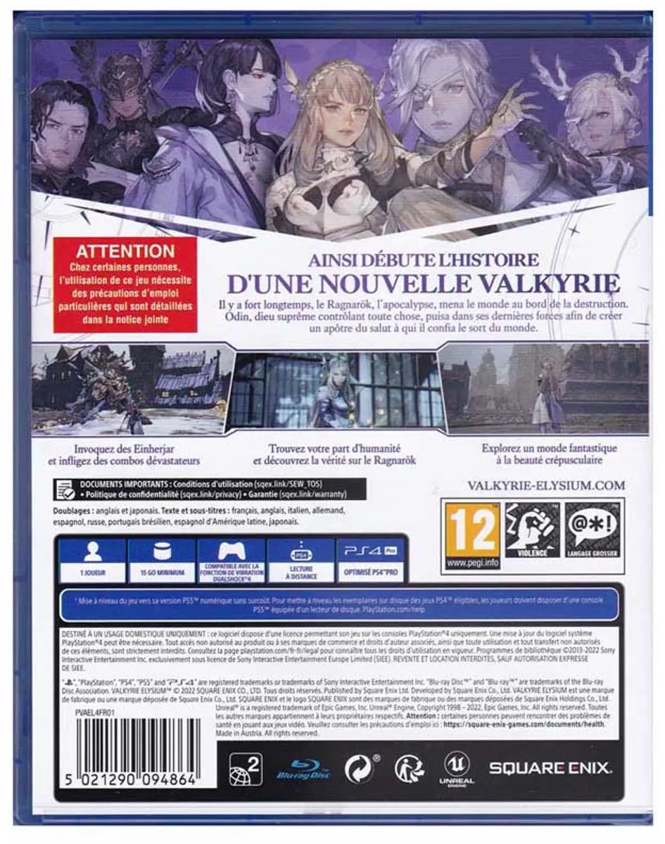 Square Enix Valkyrie Elysium PlayStation 4