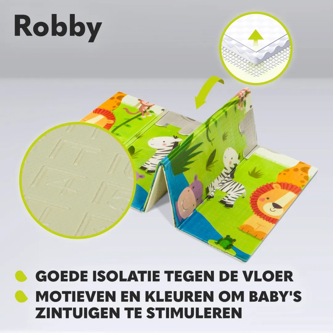 Lionelo Robby Babygym 2-in-1 Speelkleed 180x200cm - Multicolor