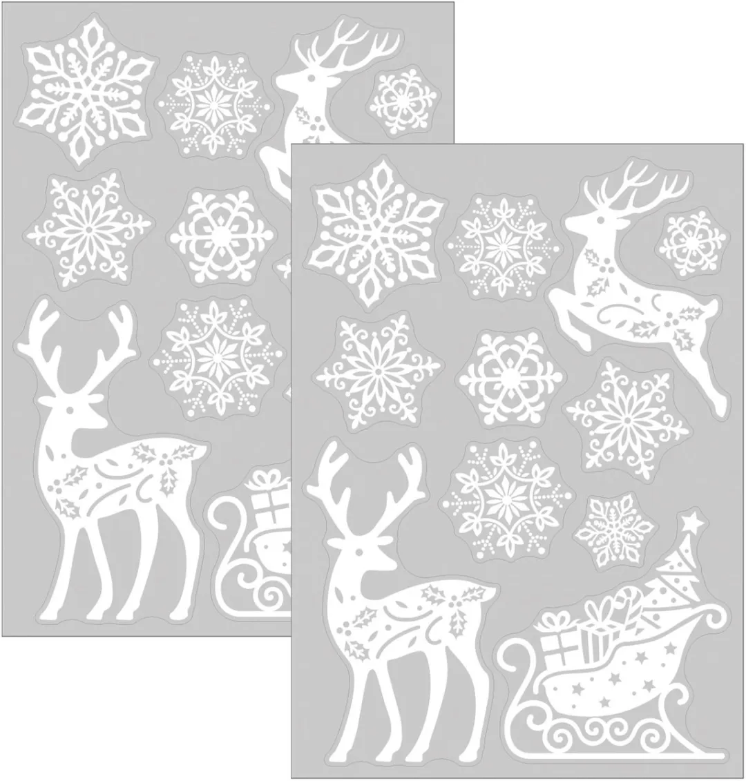 Anna's Collection Kerst Raamstickers Rendier