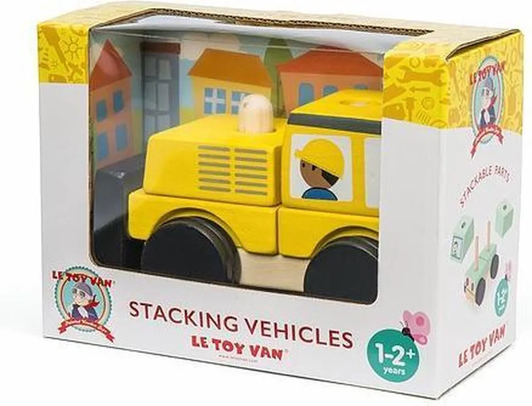 Le Toy Van Stapelset Voertuigen Geel LTVTV456