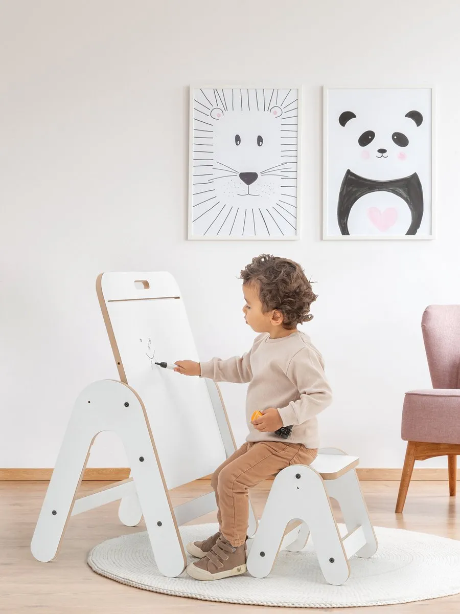 Mamatoyz Kleuterset Tekentafel Wit MDF 01MMDF
