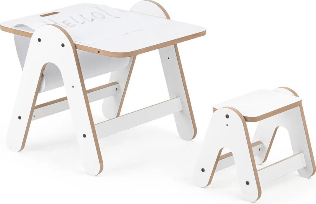 Mamatoyz Kleuterset Tekentafel Wit MDF 01MMDF