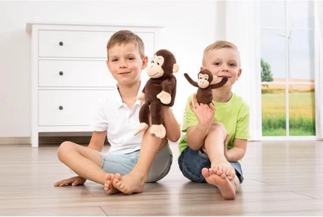 Beleduc Moeder en Kind Aap Handschoenpop - 40440