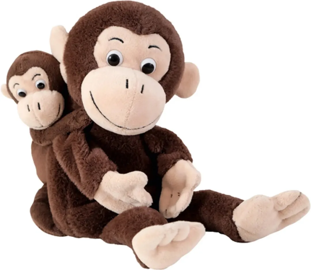 Beleduc Moeder en Kind Aap Handschoenpop