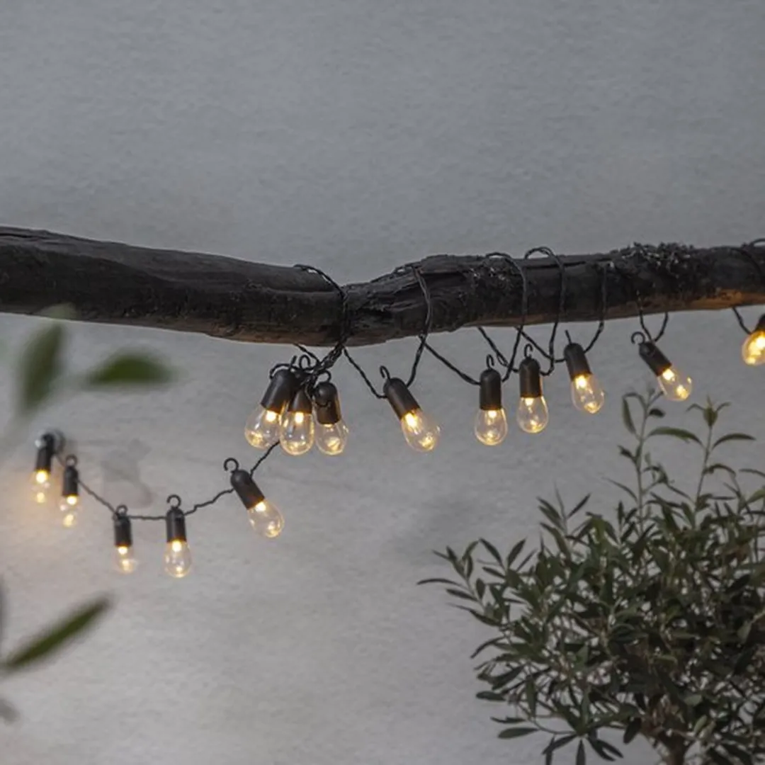 Star Trading Circus LED Tuinverlichting 4,5m - Zwart/Transparant