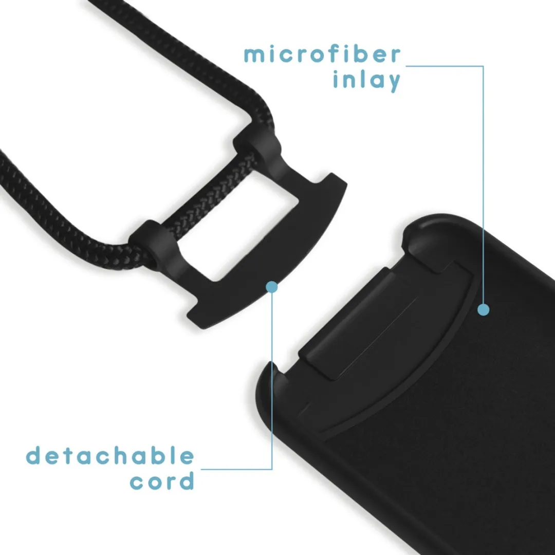 Imoshion Hoesje iPhone 12/12 Pro Zwart - met koord