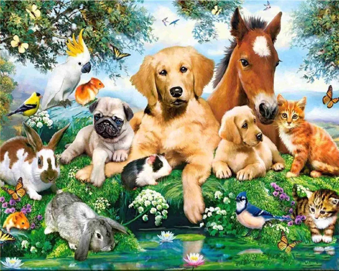 VDTOYS DIAMOND PAINTING VDTD262 Dieren