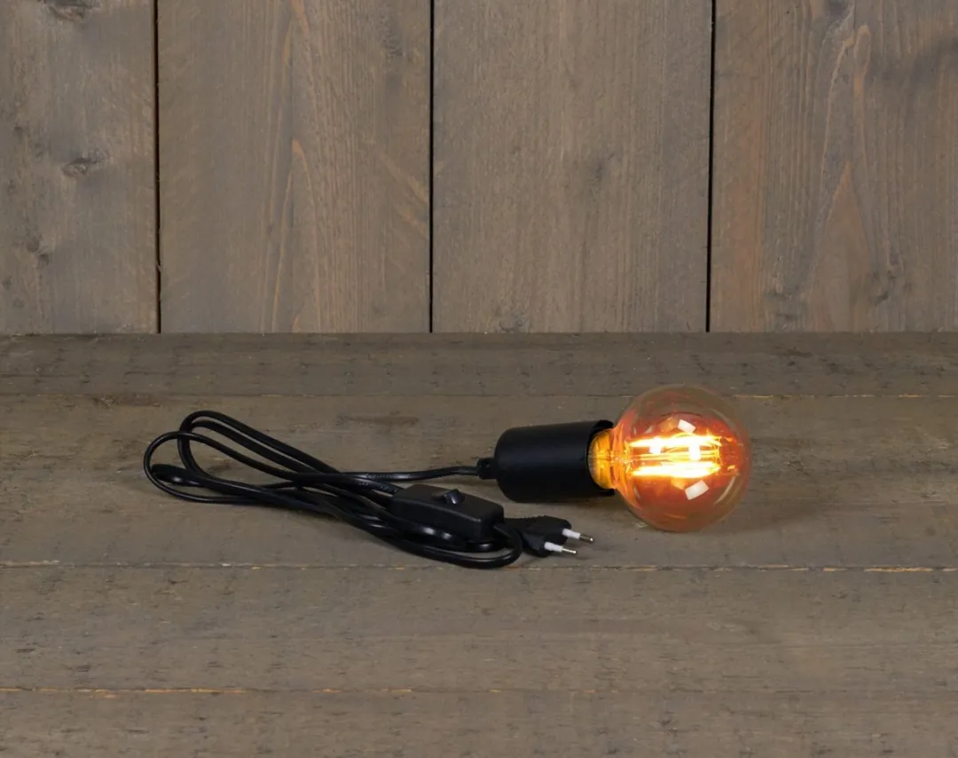 Anna's Collection Fitting Hanglamp - Zwart - 6x4.2cm