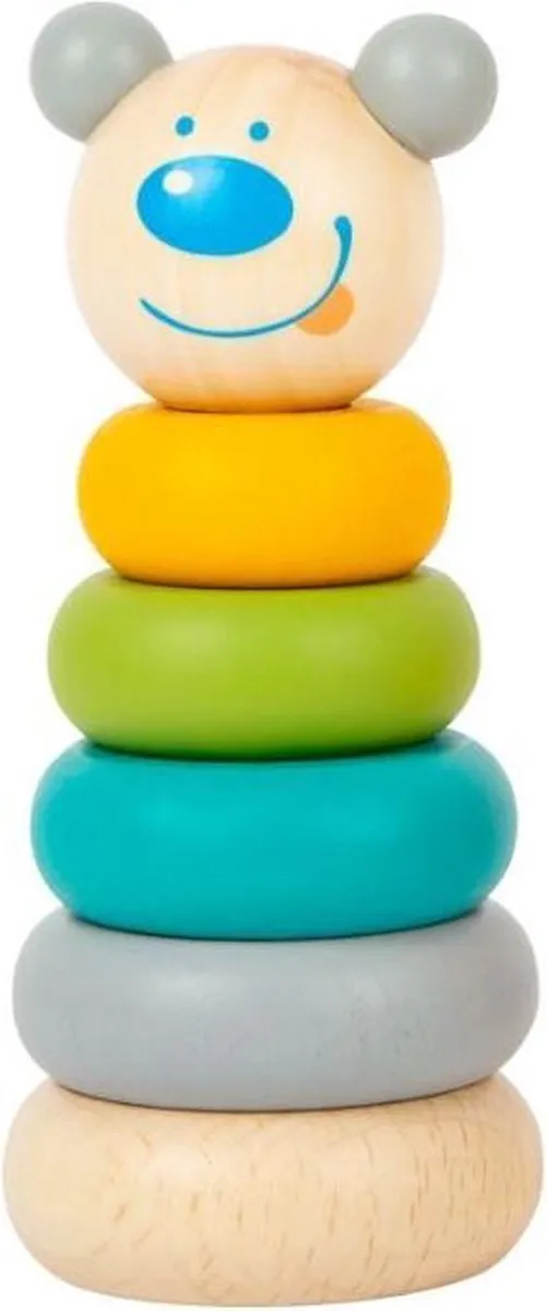 Small Foot Houten Stapeltoren Dieren Pastel - 6-delig