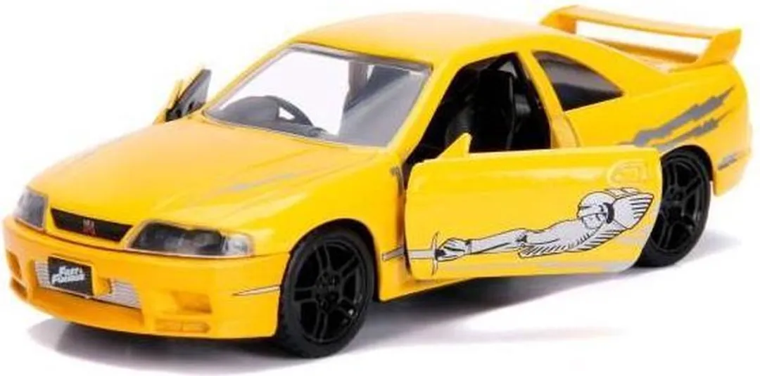 Jada Toys Leon's Nissan Skyline R33 GTR 99515 - Geel