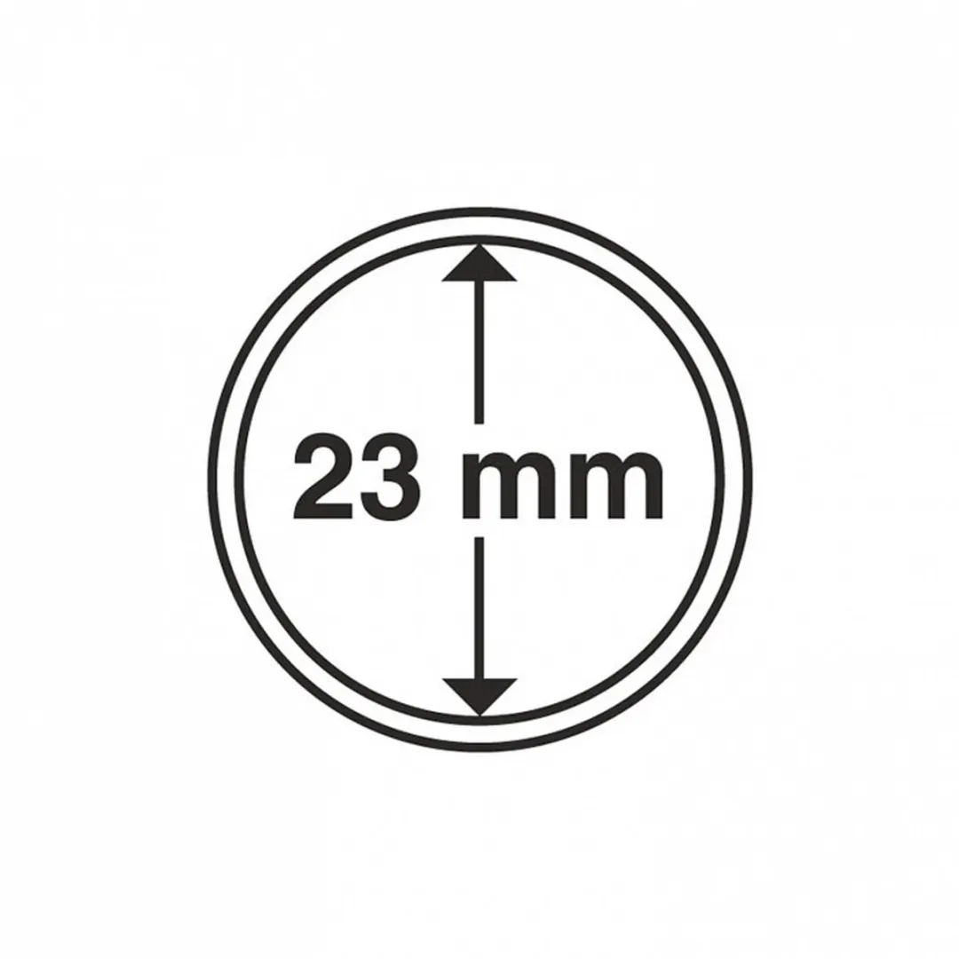 Leuchtturm Muntcapsules Ø23mm - 10 Stuks - Glashelder