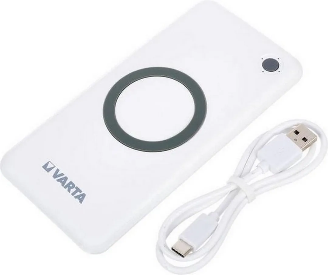 VARTA Wireless Power Bank 15000mAh - 18W - 3x USB-C PD - Zilver