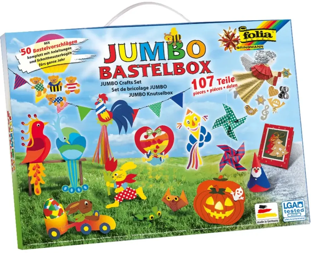 Folia Knutselkoffer Jumbo 107-delig - Multicolor