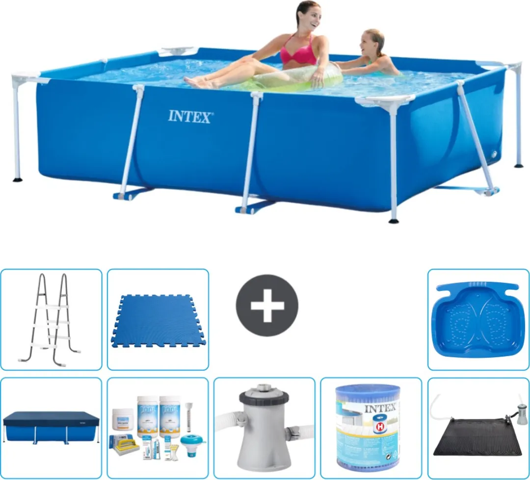 Intex Frame Zwembad 220x150cm Blauw