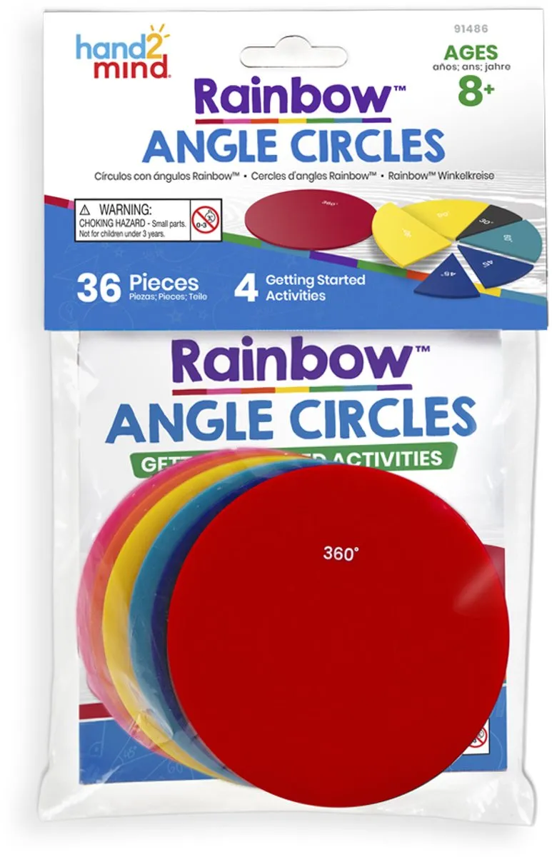 Learning Resources Rainbow Angle Circles 36 Stuks