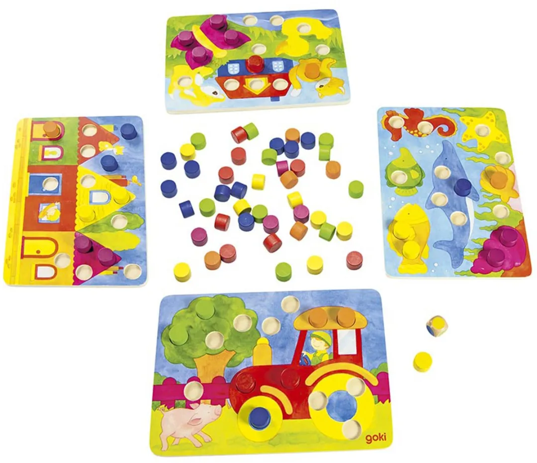 Goki Coloured Die Game 56705 - Multicolor