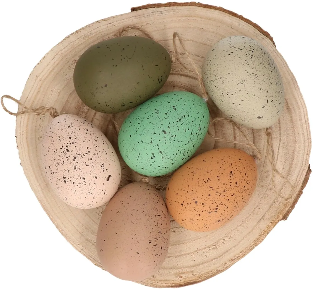 Decoris Paaseieren Multicolor - 6 Stuks