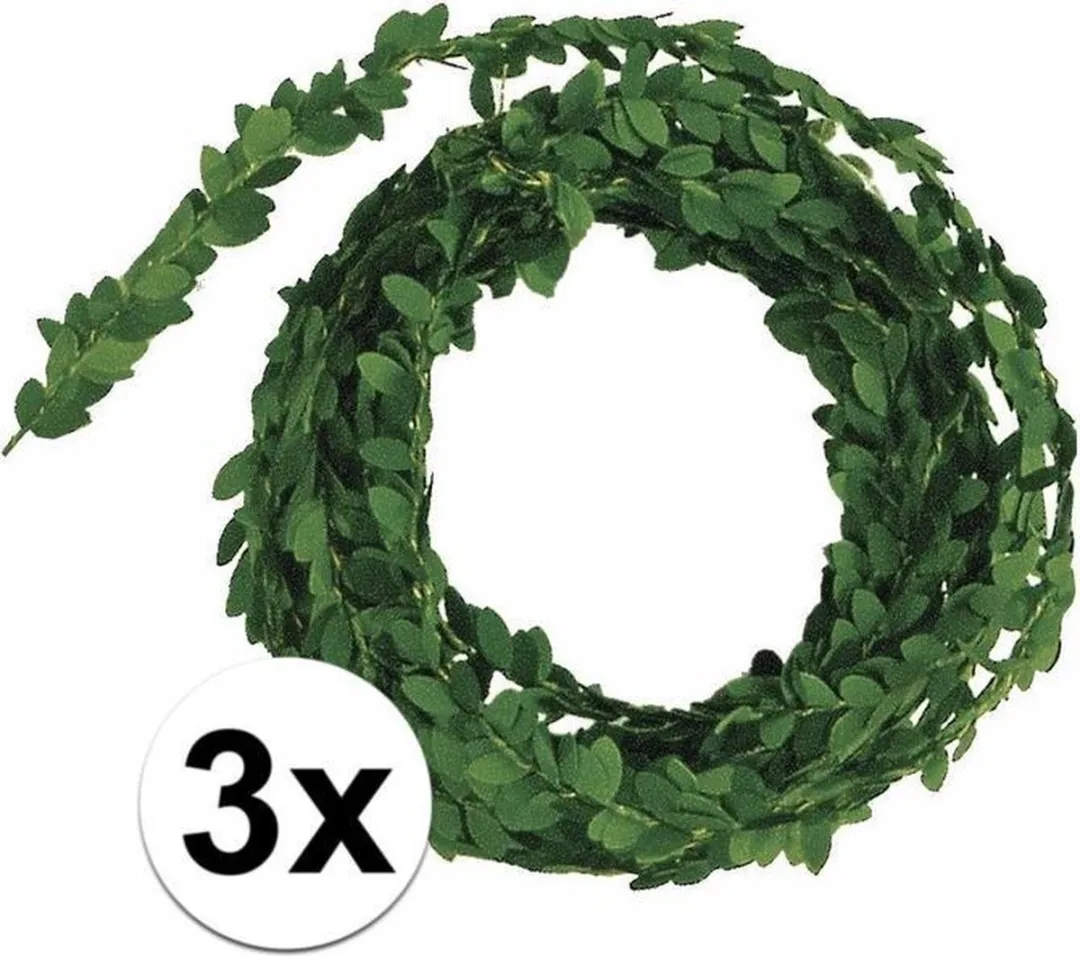 Rayher Mini Buxus Guirlande Slinger 500cm Groen - 3 Stuks