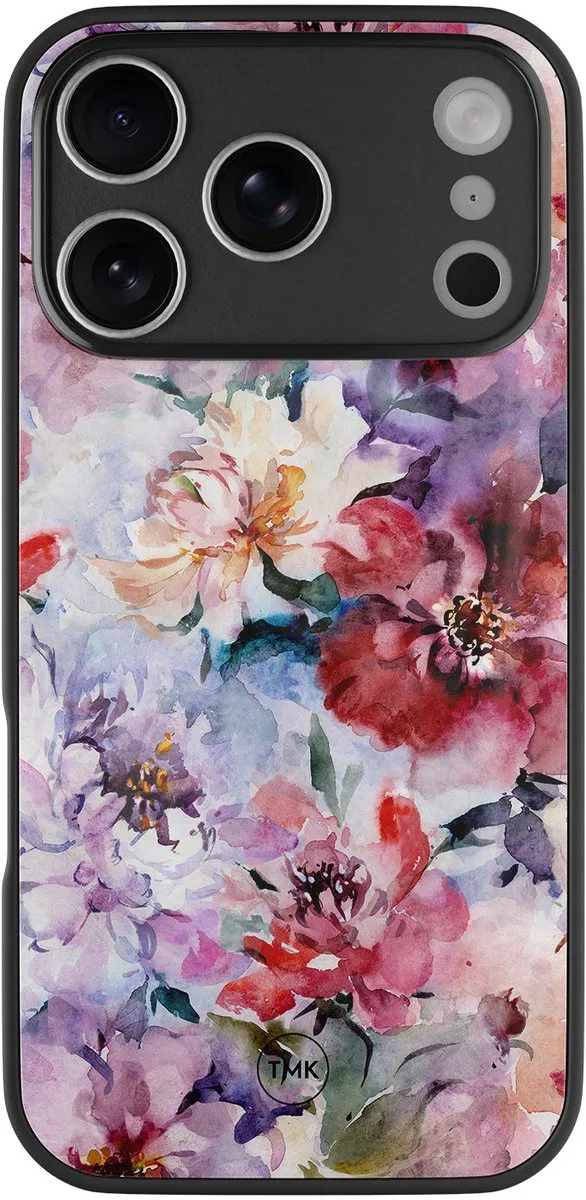 Casevibes iPhone 17 Pro Hoesje Bloemen Acryl