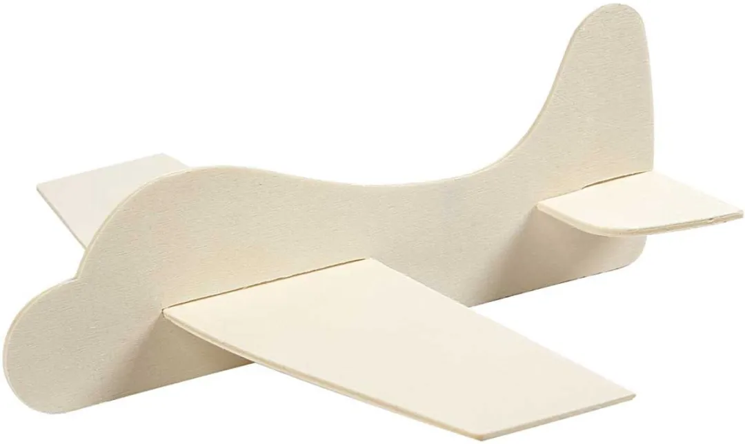 Creativ Vliegtuig Bouwpakket 21,5x25,5cm Beige