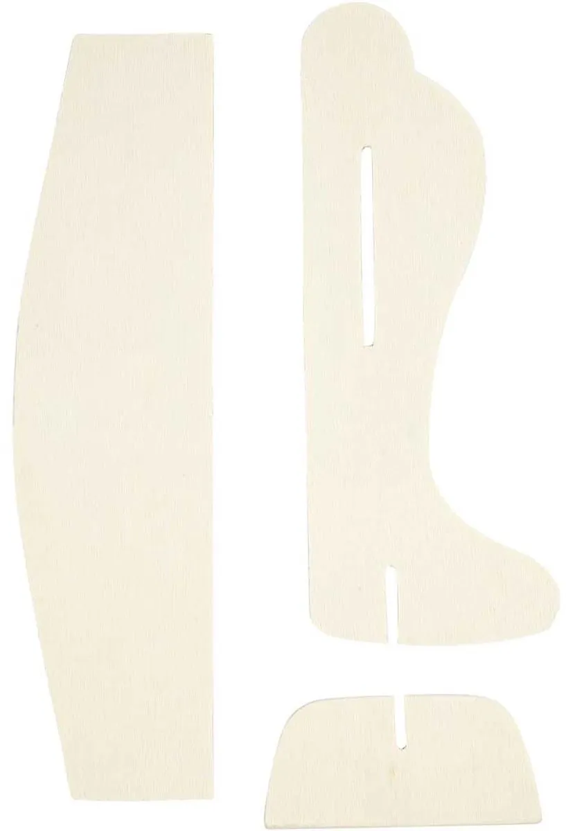 Creativ Vliegtuig Bouwpakket 21,5x25,5cm Beige