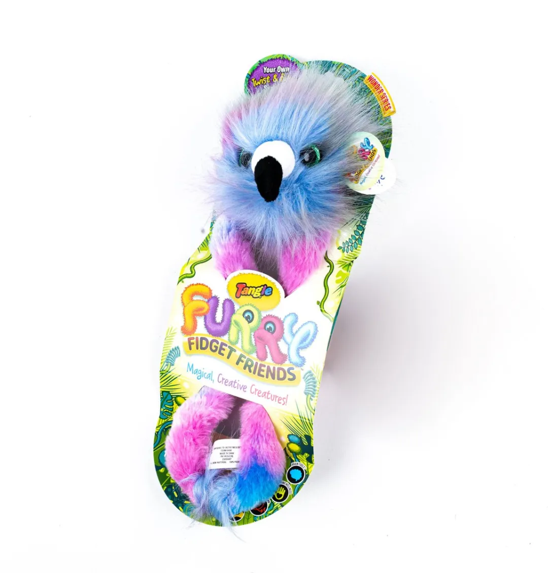 Tangle Furry Fidget Friends Skye The Flamingo