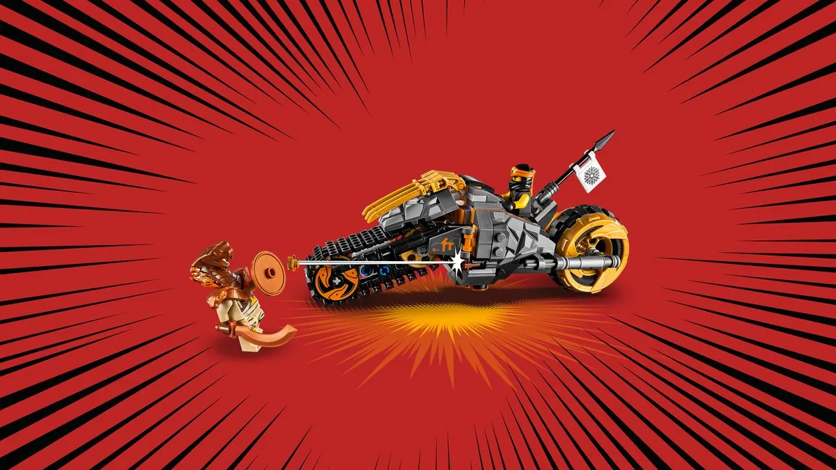 LEGO Ninjago Cole's Crossmotor 70672 - 212 Stukken - 3 Minifiguren