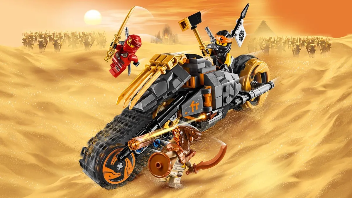 LEGO Ninjago Cole's Crossmotor 70672 - 212 Stukken - 3 Minifiguren