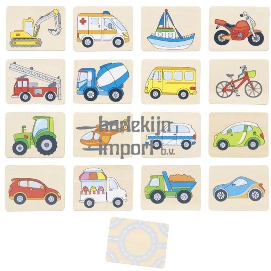 Goki Memo Game Vehicles 56301