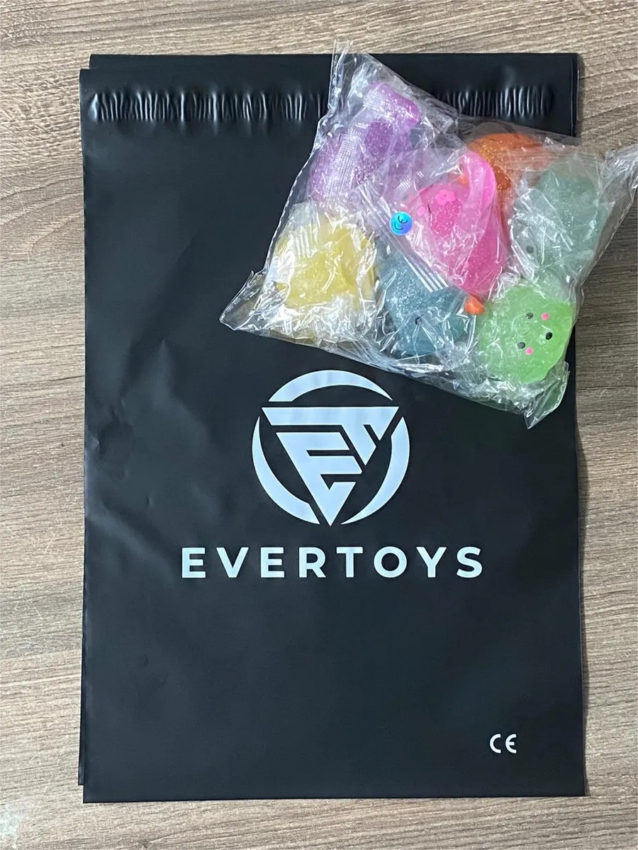 EverToys Mochi Squishy - 60x stuks - 4cm - Fidget Toys - Stressballen kinderen - Squishies Meisjes - Squishy Dieren - Seven