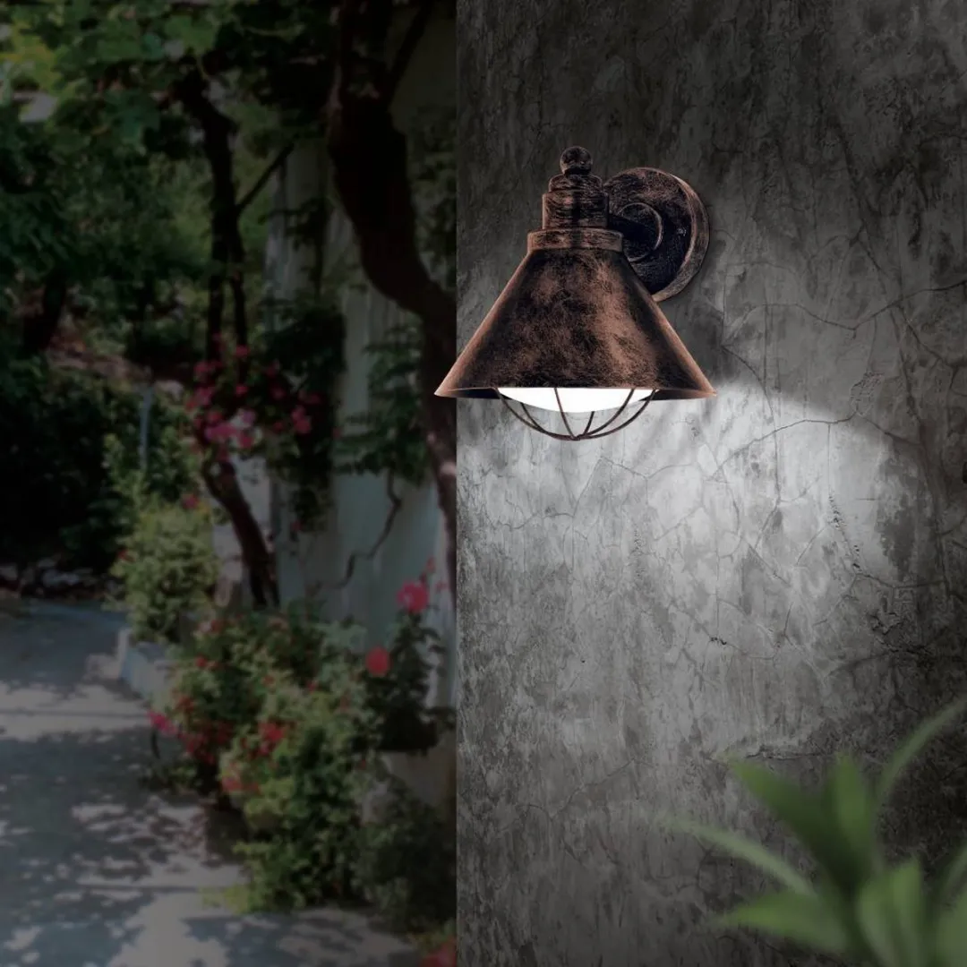 Eglo Vintage Barrosela Wandlamp - 1 Lichtpunt - Koper